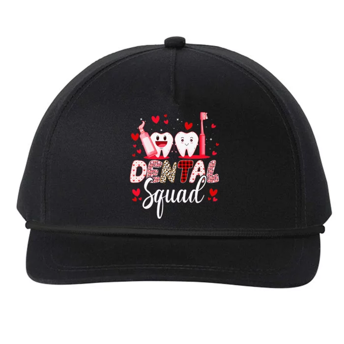 Dental Squad Dental Assistant Dentist Happy Valentine's Day Snapback Five-Panel Rope Hat