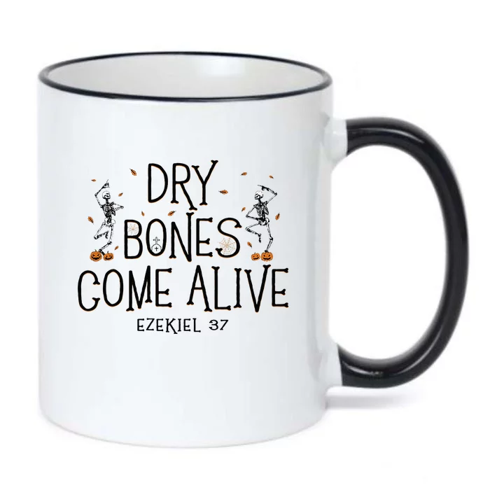 Dancing Skeleton Dry Bones Come Alive Halloween Christian Black Color Changing Mug