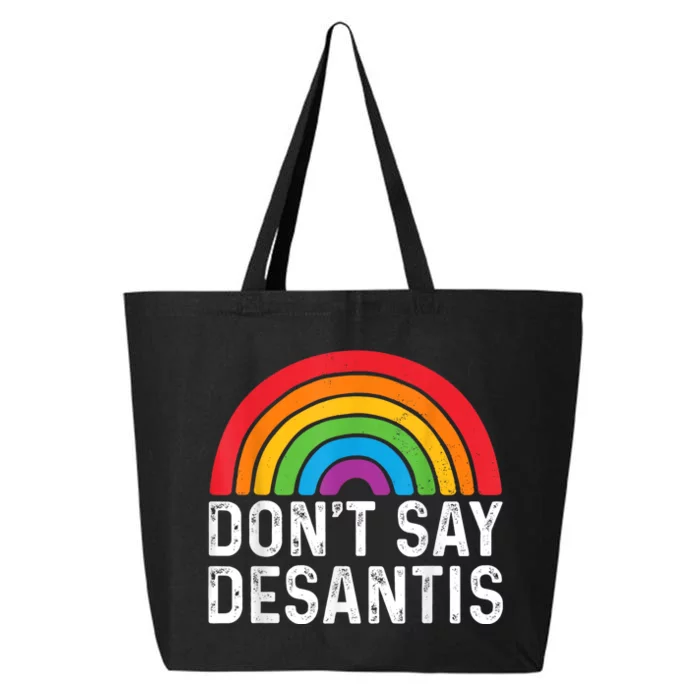 Dont Say DeSantis Rainbow Say Gay 25L Jumbo Tote