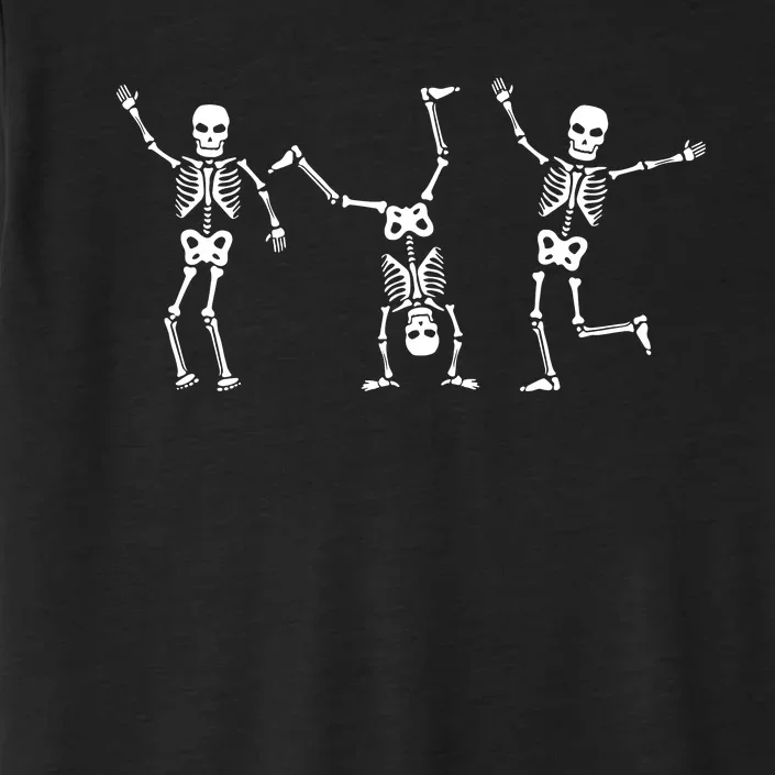 Dancing Skeleton Dance Challenge Halloween Scary Skeleton ChromaSoft Performance T-Shirt