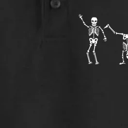 Dancing Skeleton Dance Challenge Halloween Scary Skeleton Dry Zone Grid Performance Polo