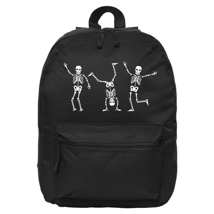 Dancing Skeleton Dance Challenge Halloween Scary Skeleton 16 in Basic Backpack