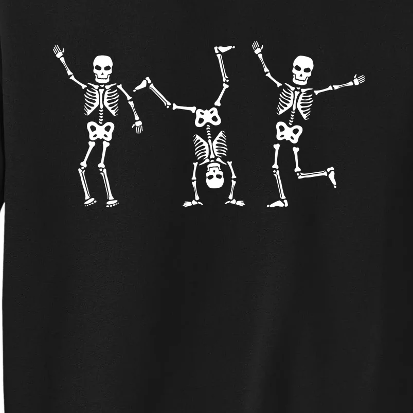 Dancing Skeleton Dance Challenge Halloween Scary Skeleton Tall Sweatshirt