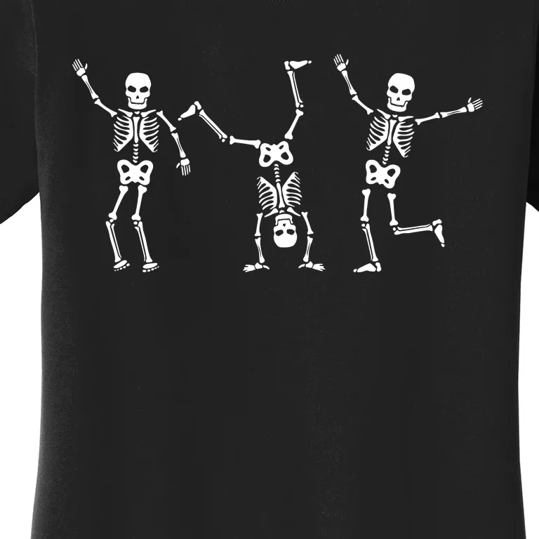 Dancing Skeleton Dance Challenge Halloween Scary Skeleton Women's T-Shirt