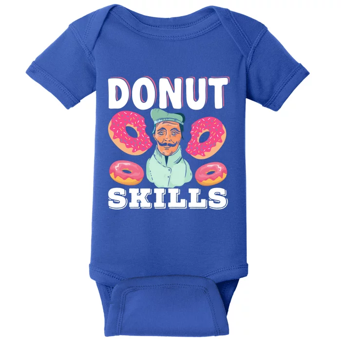 Donut Skills Dabbing Baker Pastry Chef Doughnut Maker Baking Gift Baby Bodysuit