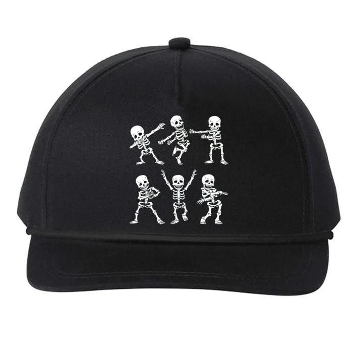 Dancing Skeletons Dance Challenge Girl Halloween Snapback Five-Panel Rope Hat