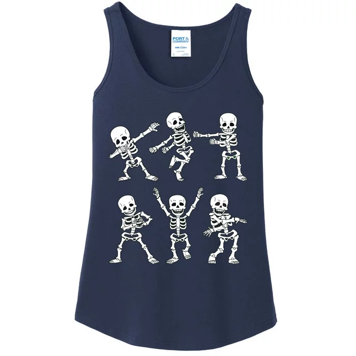 Dancing Skeletons Dance Challenge Girl Halloween Ladies Essential Tank