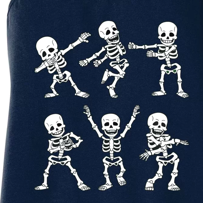 Dancing Skeletons Dance Challenge Girl Halloween Women's Racerback Tank