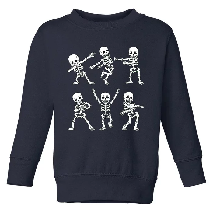 Dancing Skeletons Dance Challenge Girl Halloween Toddler Sweatshirt