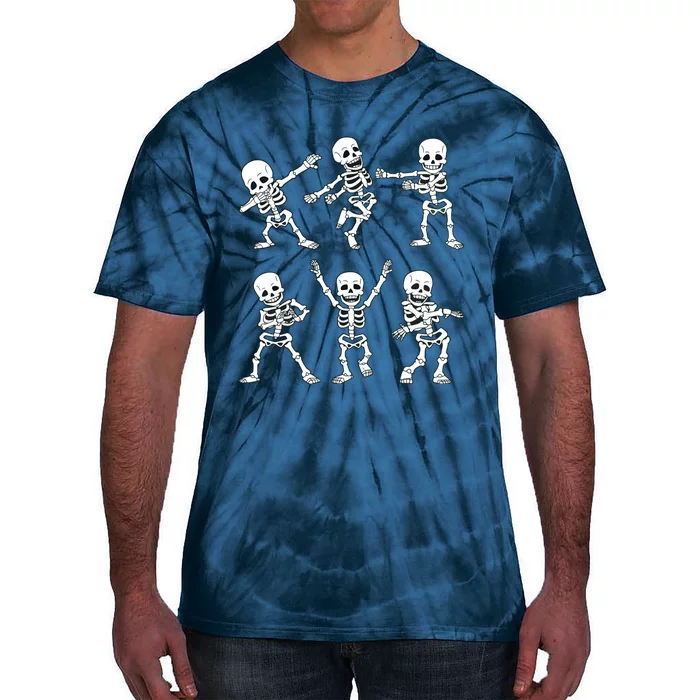 Dancing Skeletons Dance Challenge Girl Halloween Tie-Dye T-Shirt