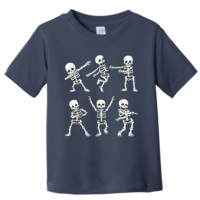 Dancing Skeletons Dance Challenge Girl Halloween Toddler T-Shirt