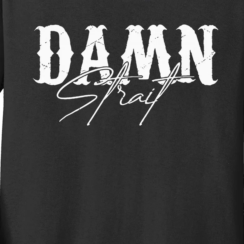 Damn S.T.R.A.I.T Kids Long Sleeve Shirt