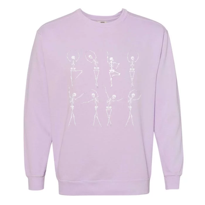 Dancing Skeleton Dance Scary Halloween Garment-Dyed Sweatshirt