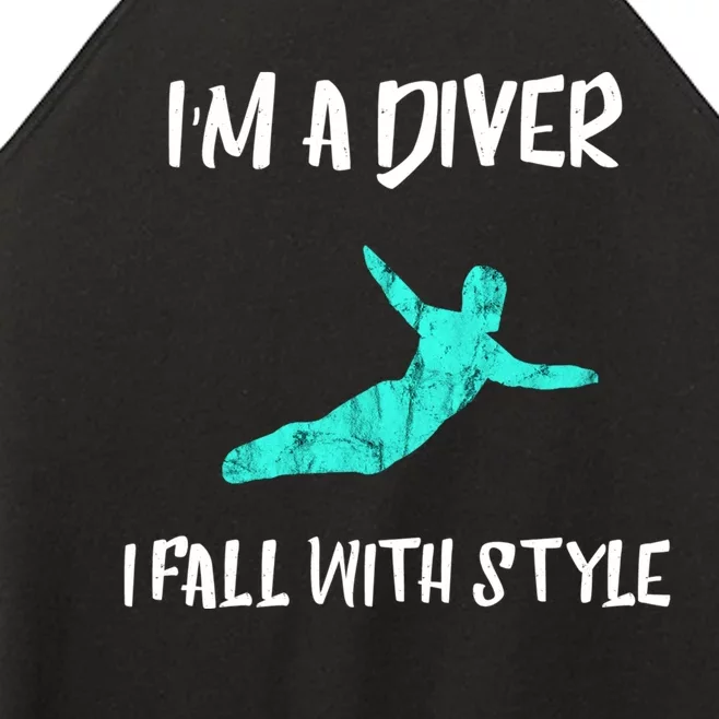 Diver Springboard Diving Platform Diving Aquatic Sport Great Gift Women’s Perfect Tri Rocker Tank