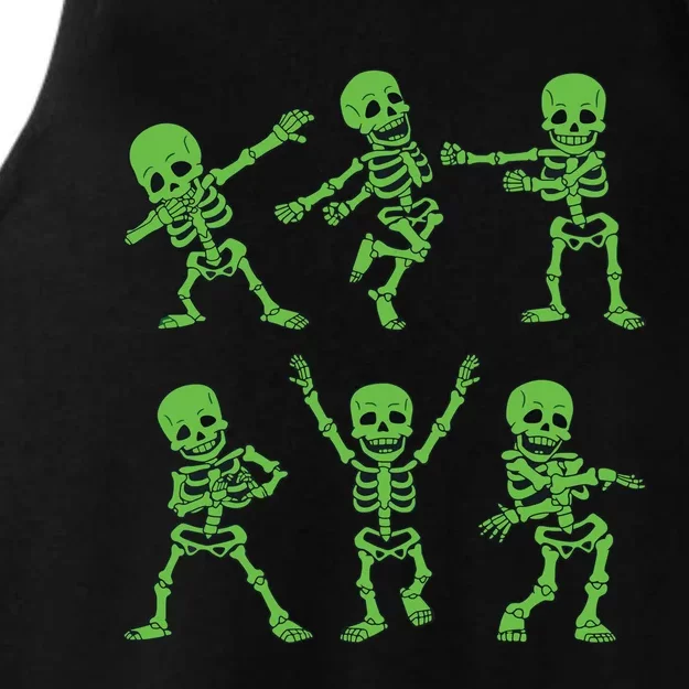 Dancing Skeletons Dance Challenge Girl Halloween Ladies Tri-Blend Wicking Tank