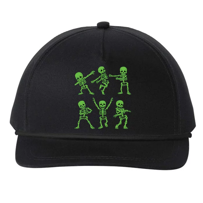 Dancing Skeletons Dance Challenge Girl Halloween Snapback Five-Panel Rope Hat