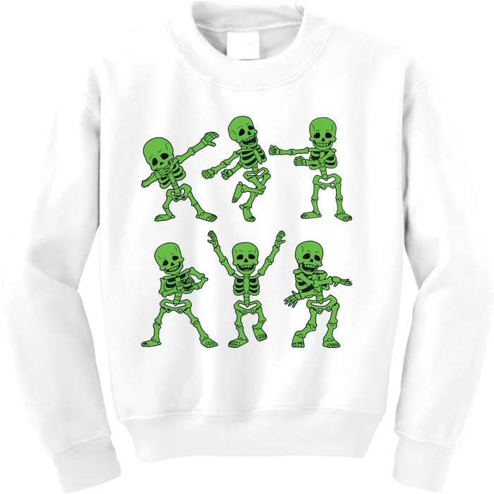 Dancing Skeletons Dance Challenge Girl Halloween Kids Sweatshirt