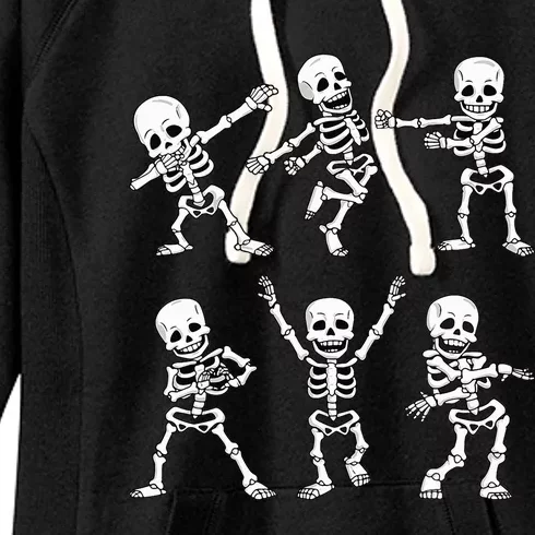 Dancing Skeletons Dance Challenge Halloween Women's Fleece Hoodie