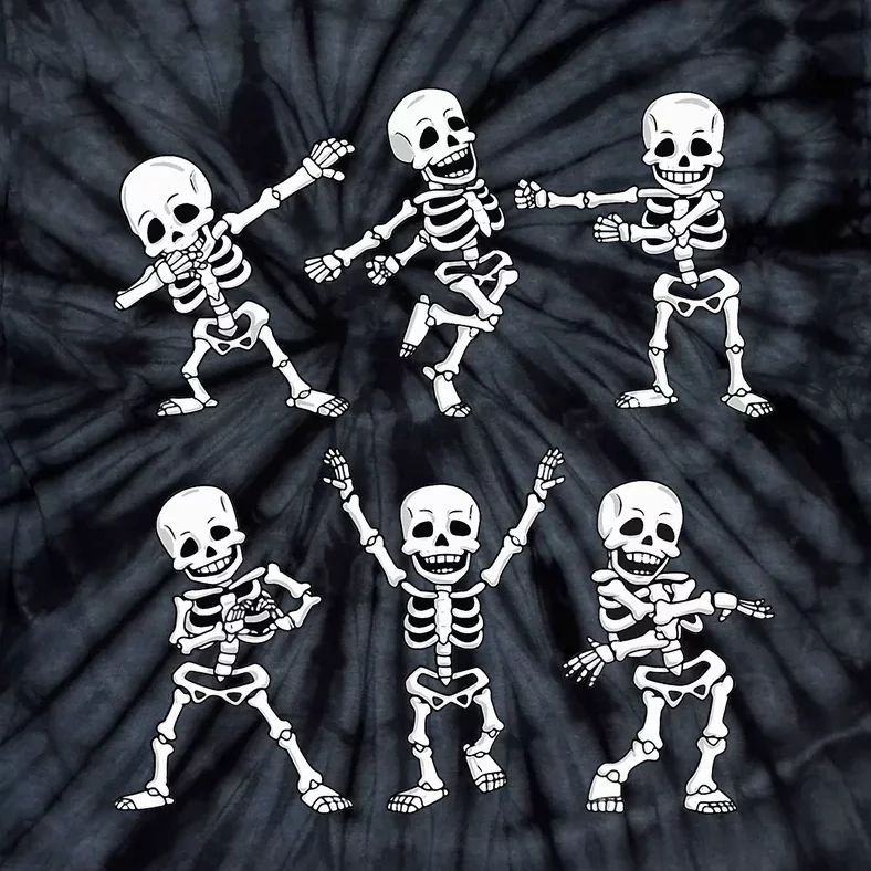 Dancing Skeletons Dance Challenge Halloween Tie-Dye T-Shirt