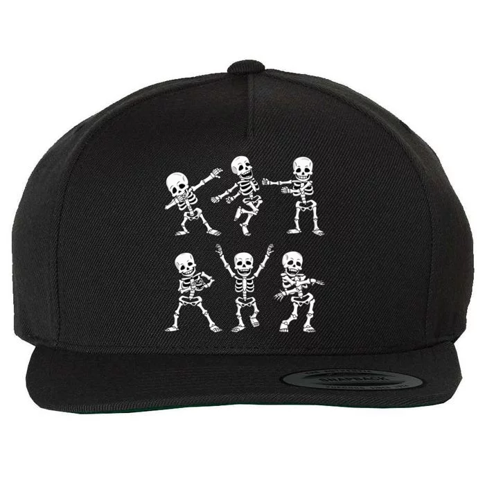 Dancing Skeletons Dance Challenge Halloween Wool Snapback Cap