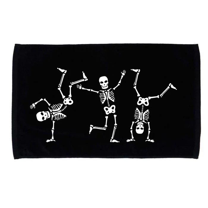 Dancing Skeletons Dance Challenge Halloween Scary Skeleton Microfiber Hand Towel