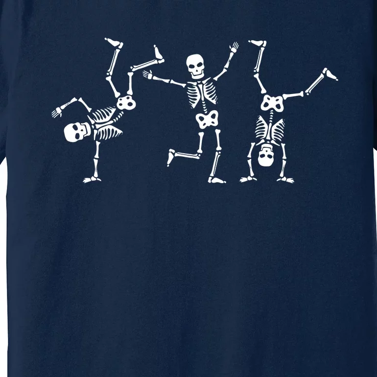 Dancing Skeletons Dance Challenge Halloween Scary Skeleton Premium T-Shirt