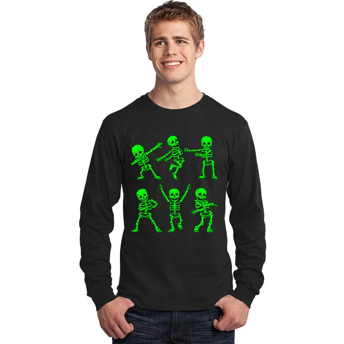 Dancing Skeletons Dance Challenge Halloween Tall Long Sleeve T-Shirt