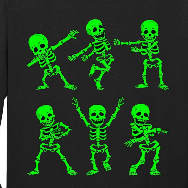 Dancing Skeletons Dance Challenge Halloween Tall Long Sleeve T-Shirt