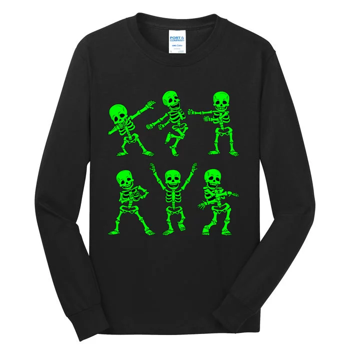 Dancing Skeletons Dance Challenge Halloween Tall Long Sleeve T-Shirt