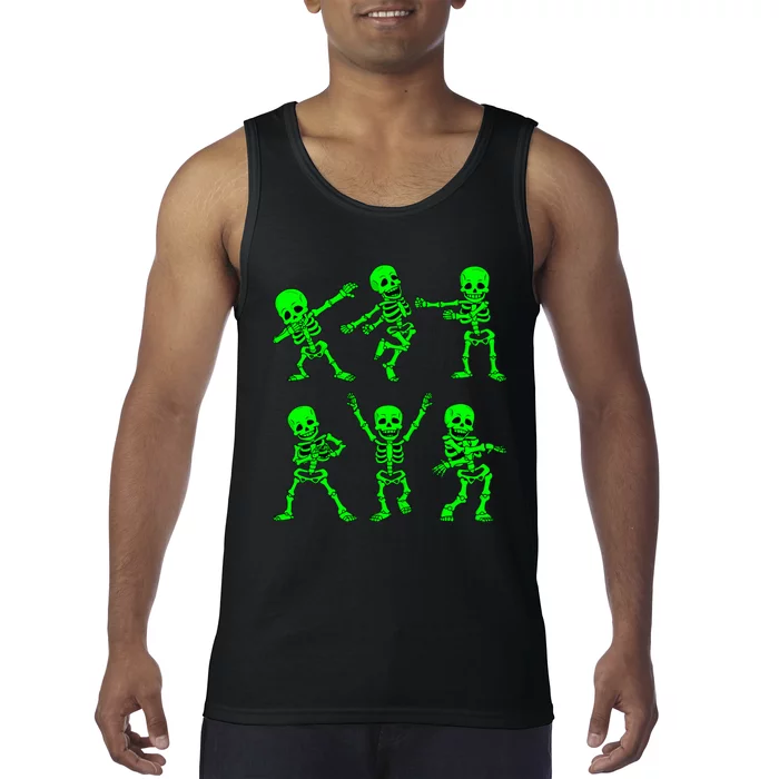 Dancing Skeletons Dance Challenge Halloween Tank Top