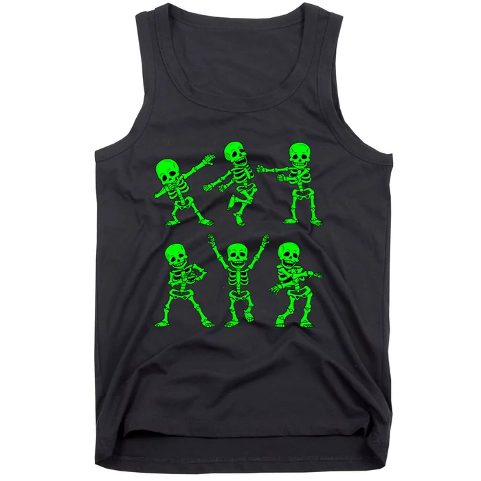 Dancing Skeletons Dance Challenge Halloween Tank Top