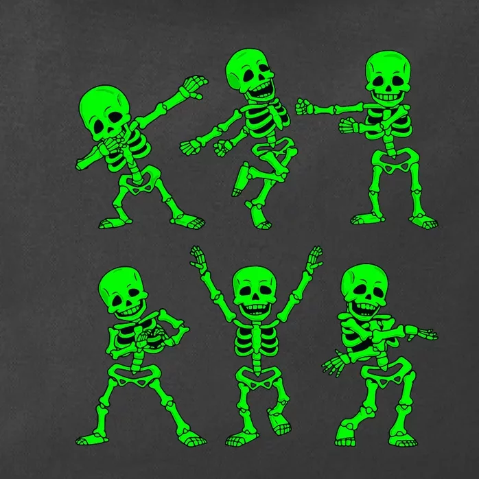 Dancing Skeletons Dance Challenge Halloween Zip Tote Bag