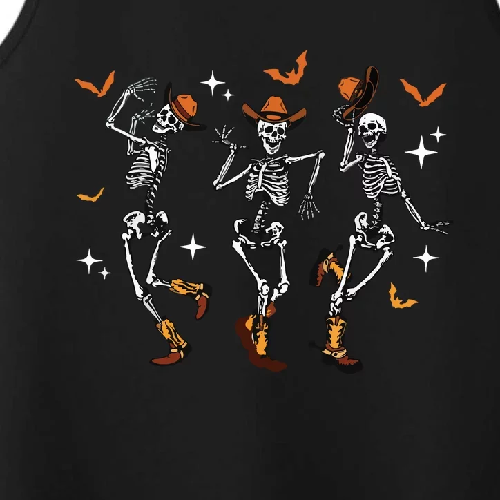 Dancing Skeletons Dance Cowboy Western Halloween Costume Performance Tank