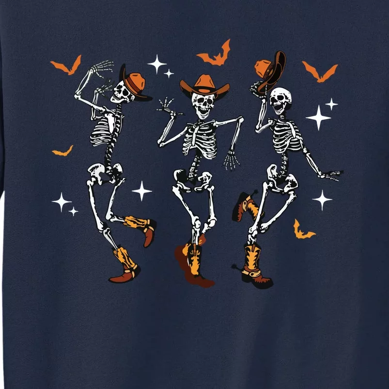 Dancing Skeletons Dance Cowboy Western Halloween Costume Tall Sweatshirt