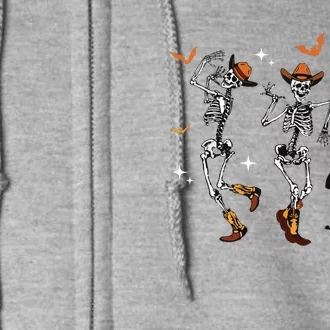 Dancing Skeletons Dance Cowboy Western Halloween Costume Full Zip Hoodie