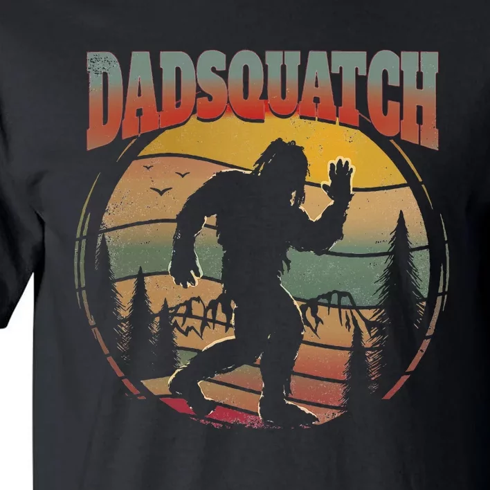 Dad Sasquatch Dadsquatch Bigfoot Hiking Tall T-Shirt