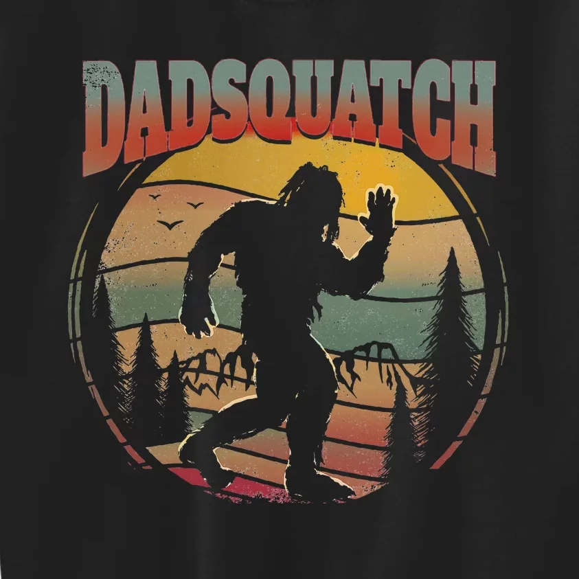 Dad Sasquatch Dadsquatch Bigfoot Hiking Kids Sweatshirt