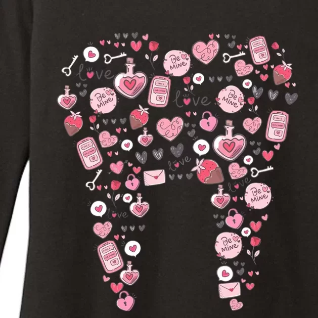 Dental Squad Dental Assistant Dentist Happy Valentine's Day Gift Womens CVC Long Sleeve Shirt