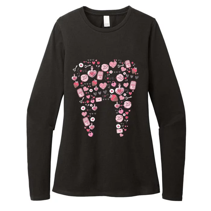 Dental Squad Dental Assistant Dentist Happy Valentine's Day Gift Womens CVC Long Sleeve Shirt