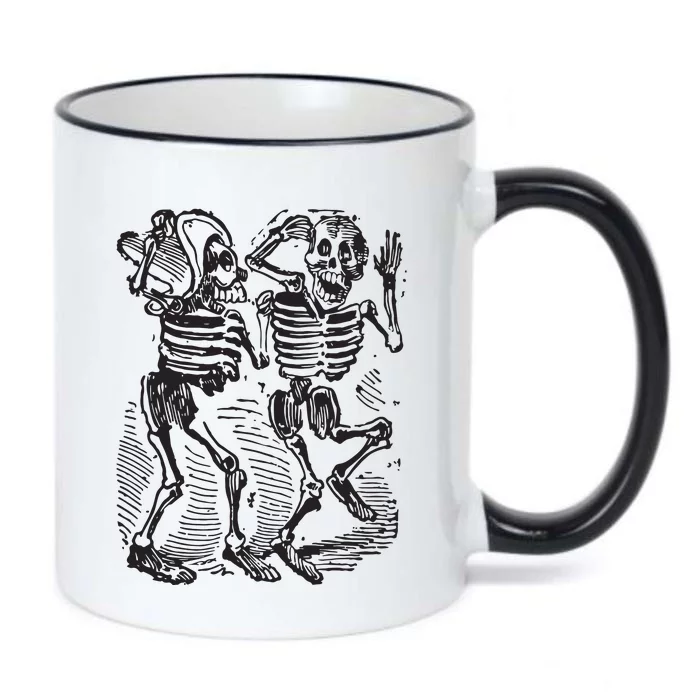 Dancing Skeletons Day Of Dead Dia De Los Muertos Black Color Changing Mug