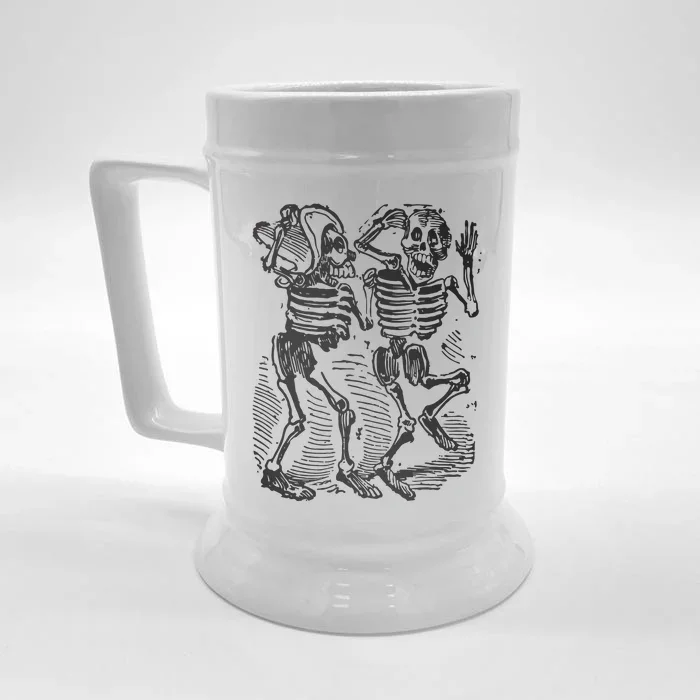 Dancing Skeletons Day Of Dead Dia De Los Muertos Front & Back Beer Stein