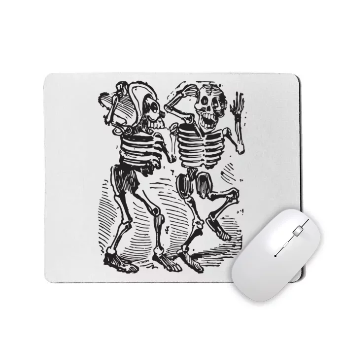 Dancing Skeletons Day Of Dead Dia De Los Muertos Mousepad