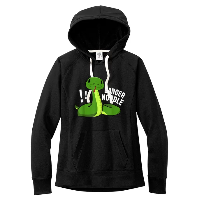 Dangerous Snake Danger Noodle Women's Fleece Hoodie