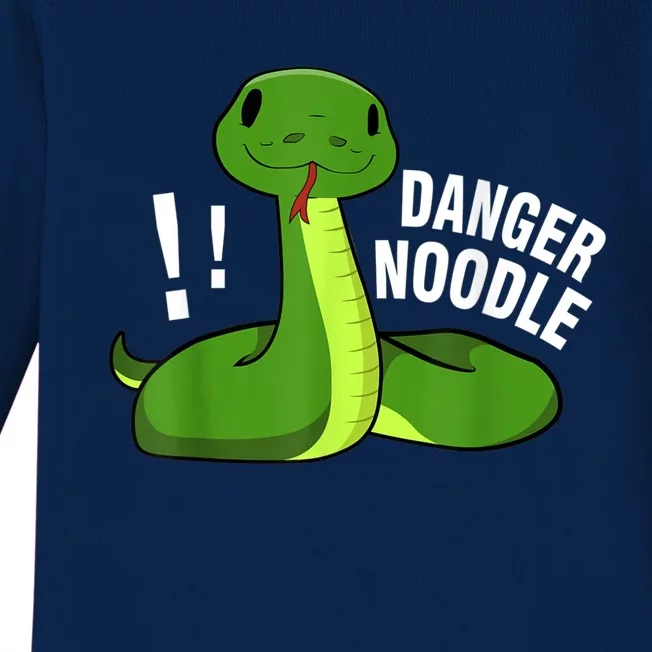 Dangerous Snake Danger Noodle Baby Long Sleeve Bodysuit