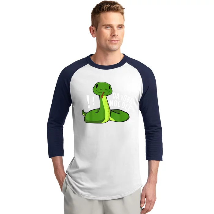 Dangerous Snake Danger Noodle Baseball Sleeve Shirt