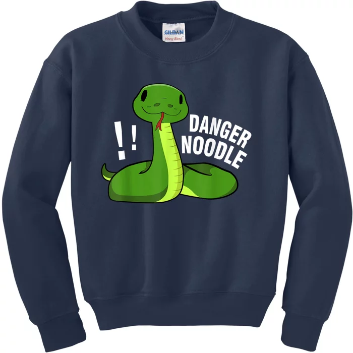 Dangerous Snake Danger Noodle Kids Sweatshirt