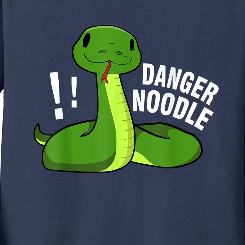 Dangerous Snake Danger Noodle Kids Long Sleeve Shirt