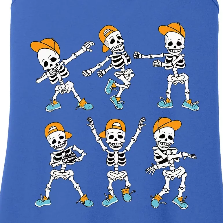 Dancing Skeleton Dabbing Skeletons Dance Ladies Essential Tank