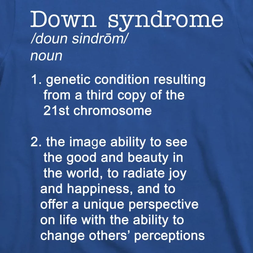 Down Syndrome Definition T-Shirt