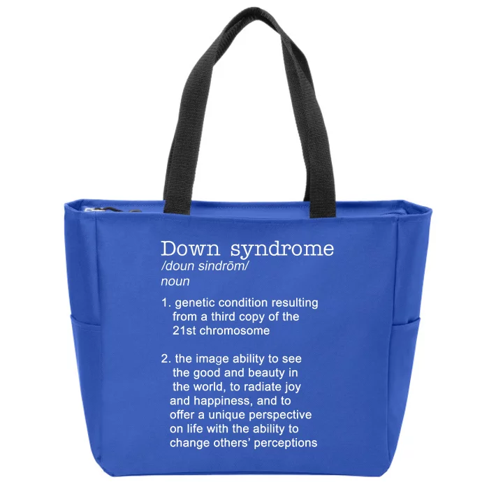 Down Syndrome Definition Zip Tote Bag